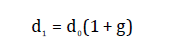 cost of capital - dividend growth model