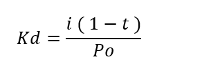 cost of capital - irredeemable debt formula